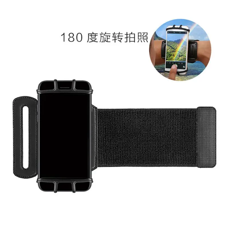  4-6 Inches Running Bag Belt Men Women Armband Touch Screen Cell Phone Case 180 Degree Rotatable Cyc - 4000103553984