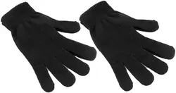 2 Pairs Men's Black Thermal Magic Stretch Gloves