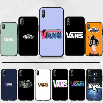 

American Skateboard Brand VANS Black TPU Soft Rubber Phone Cover For iphone 5 5S SE 5C 6 6S 7 8 plus X XS XR 11 PRO MAX