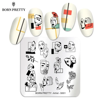 

BORN PRETTY Nail Stamping Plates Nail Art Template Simple Image Spider Halloween Theme Stainless Steel Nails Stencil Artist-S001