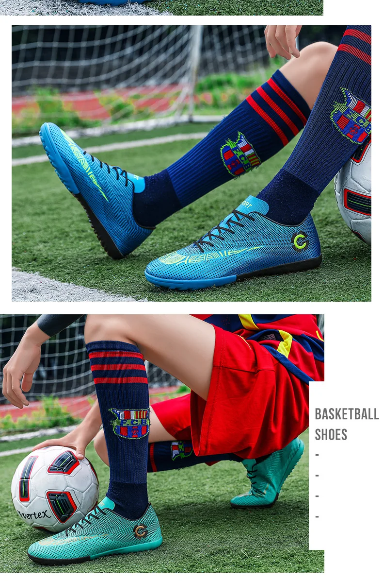 HOMASS мужские домашние профессиональные футбольные бутсы для подростков, тренировочная футбольная обувь для футбола, кроссовки, ботинки, шипы