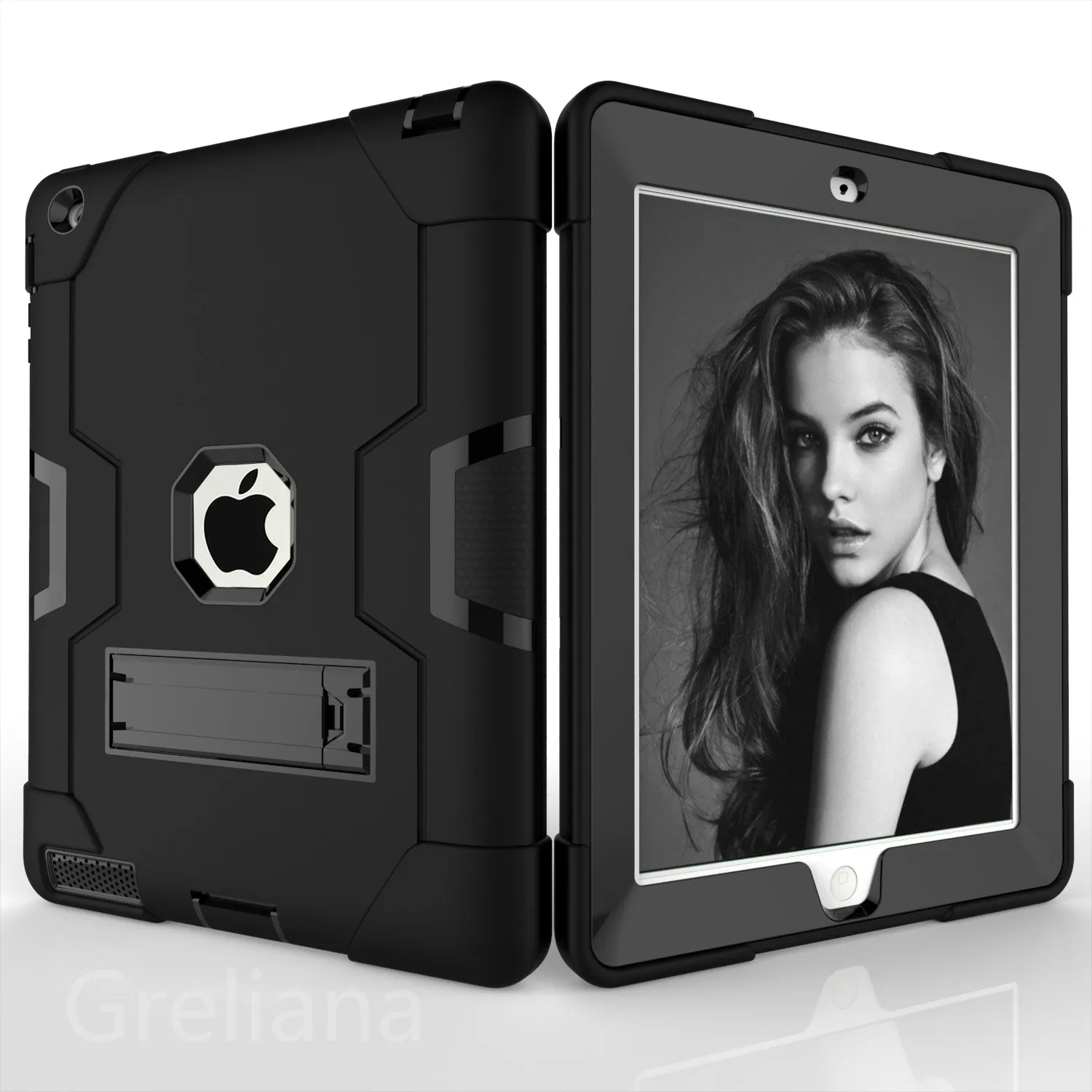 Для iPad 2 iPad 3 iPad 4 чехол противоударный чехол с подставкой детский силиконовый защитный чехол для всего тела для iPad 2/3/4 1395 A1396 A1430