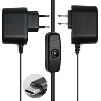 

5V 3A Power Adapter for Raspberry Pi 4 Generation 4B Type-C Charger EU US Plug Power Supply for Raspberry Pi 4 Model B