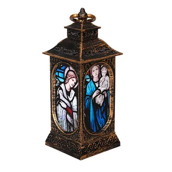 

LED Light Ornament Christmas Lantern Vintage Retro Party Home Decor Craft Gift Holiday Portable Hanging Garden Battery Powered