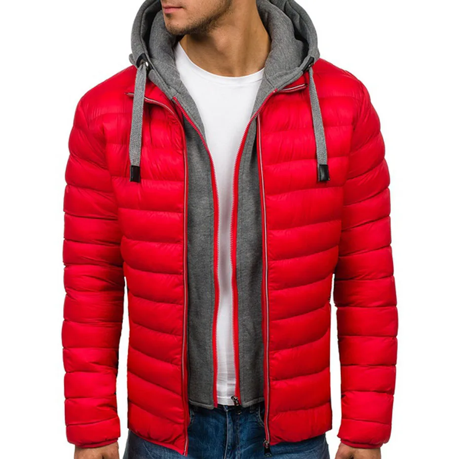 Zogaa брендовая Новая мужская зимняя куртка парка мужские куртки и пальто повседневные 2019 мужские пальто с капюшоном уличная зимняя куртка