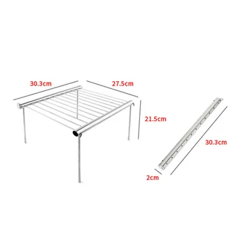 

New Mini Portable Stainless Steel BBQ Grill Folding Pocket BBQ Grill Barbecue Shelf Accessories Home Park Camping Backpacking