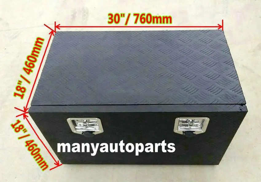 30 &quotx 18" x 18 "Черный алюминиевый пикап грузовик багажник под кровать ящик для