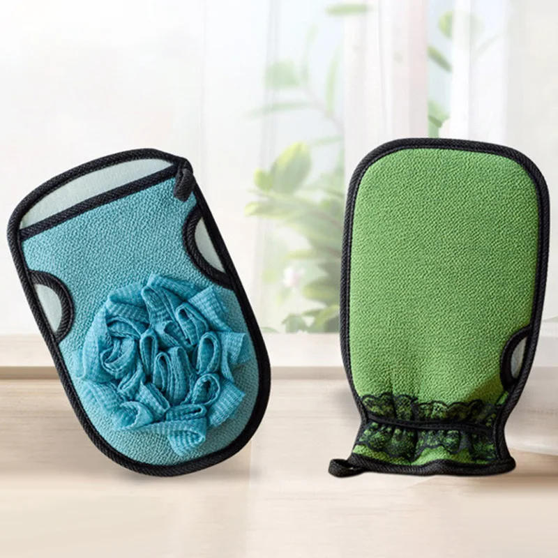 Skin Bath Glovess Shower Wash Shower Scrubber Back Scrub Exfoliating Body Massage Sponge Bath Gloves Moisturizing Spa Skin Cloth