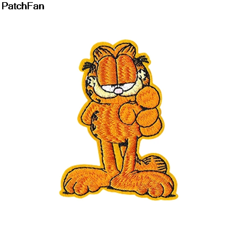 Patchfan мультяшная кошка аппликация нашивки Животные наклейки diy швейная Джерси одежда para куртка значки железо на t-shir A2570