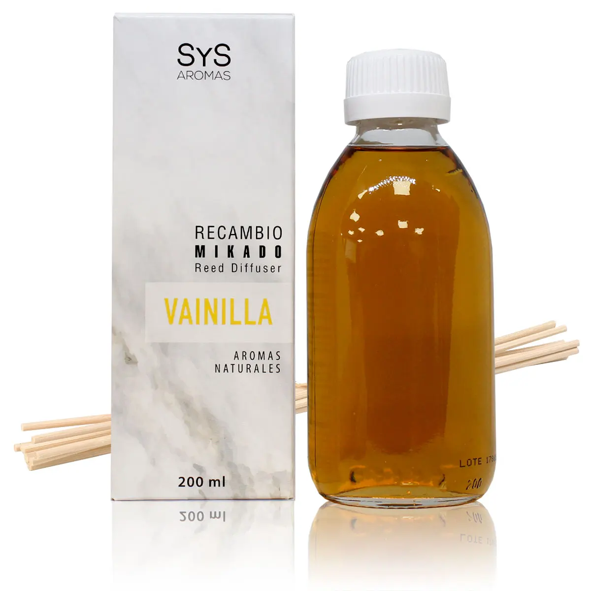 Lab Sys Refill Deodorante Per Ambienti Mikado Vanilla Aroma Rods 200Ml Compreso Rods Home Fragrance Aromatics Diffusore Di Aromi Home Garden