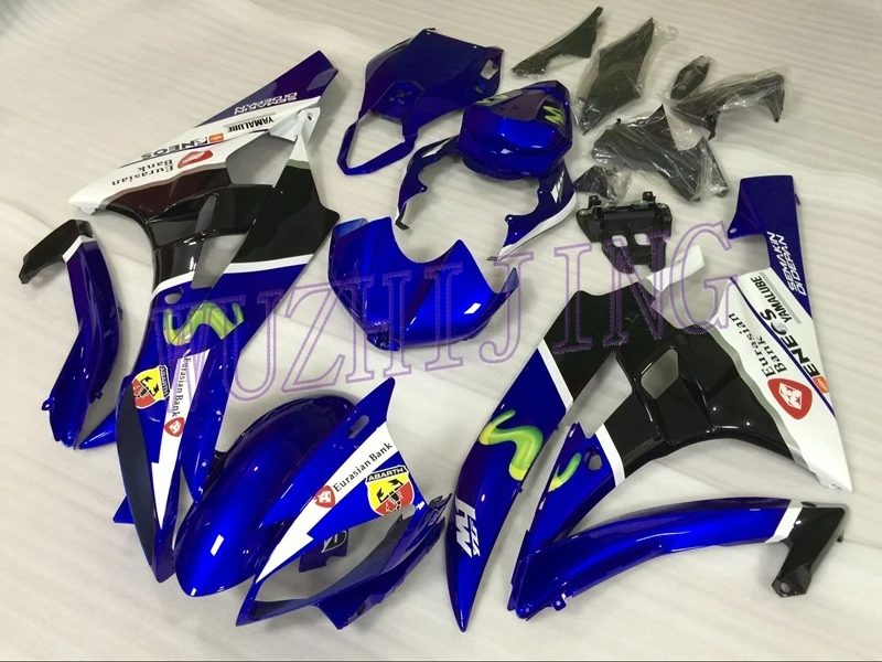 Пластик Обтекатели YZFR6 06 Обтекатели YZF600 R6 2007 синий черно белые Обтекатели YZF R6 2006-2007