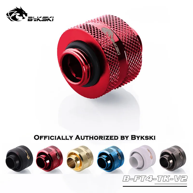 

Bykski G1/4" Hand Compress Connector Fittings for 1/2"ID*6/8"OD 13x19mm Flexible Hose Soft Tube Fittings B-FT4-TK-V2