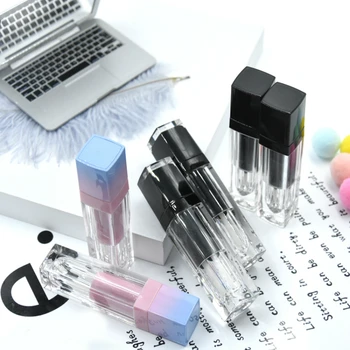 

Wholesale Plastic Square Lip Gloss Tubes Clear Empty Lip Gloss Tube Lipgloss Bottle Containers Cosmetic Lip Gloss Packaging