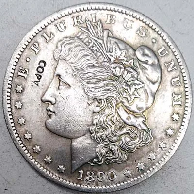 1890 Копия монет США 1878-1921 MORGAN DOLLAR коллекционные монеты - Цвет: 1890