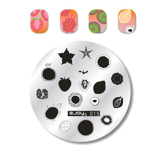 Round Nail Stamping Plates Butterfly/Constellation/Leaf/Bird Stainless Steel Image Stencils Printing Nails Decor 5.5cm Tool