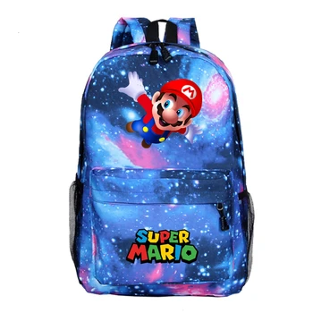 

Mochila Pikachu Pokemon Super Mario Backpack Anime Travel Bag ONE PIECE School Bag For Teenager Boy Girl Kids Cartoon Bookbag