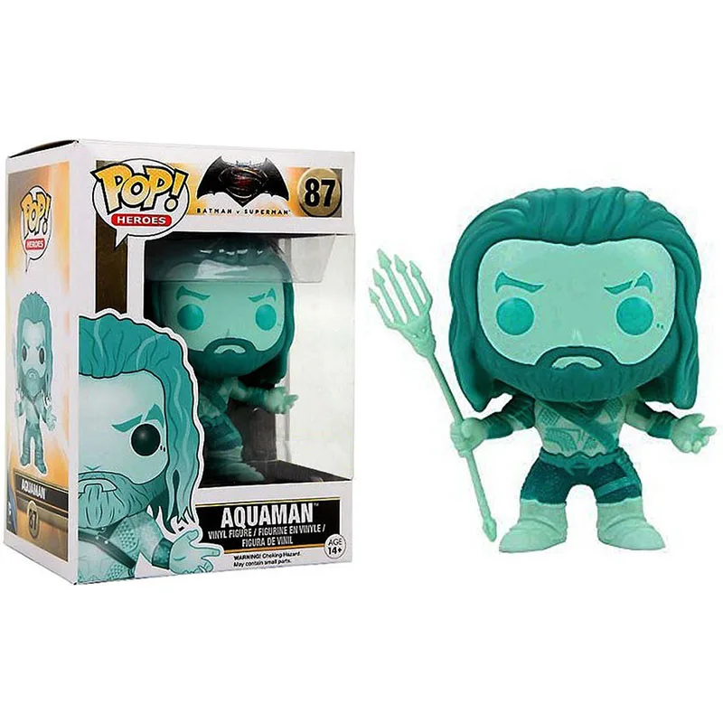 Фигурки героев поп Funko серии Бэтмен v Супермен: Рассвет справедливости Аквамен #87