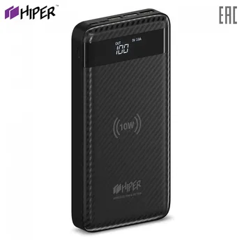 

Power Bank HIPER SX20000 fast charge PD QC type-c macbook connector charger compact power banks external battery Powerbank Li-Pol 20000 mAh LED Screen 20000mAh