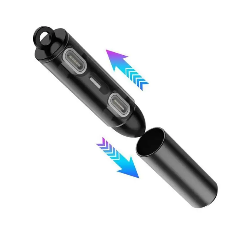 Портативный магнитный Кабель с разъемом Micro usb type C чехол для хранения type-C пыленепроницаемый Магнитный адаптер чехол для сбора пули