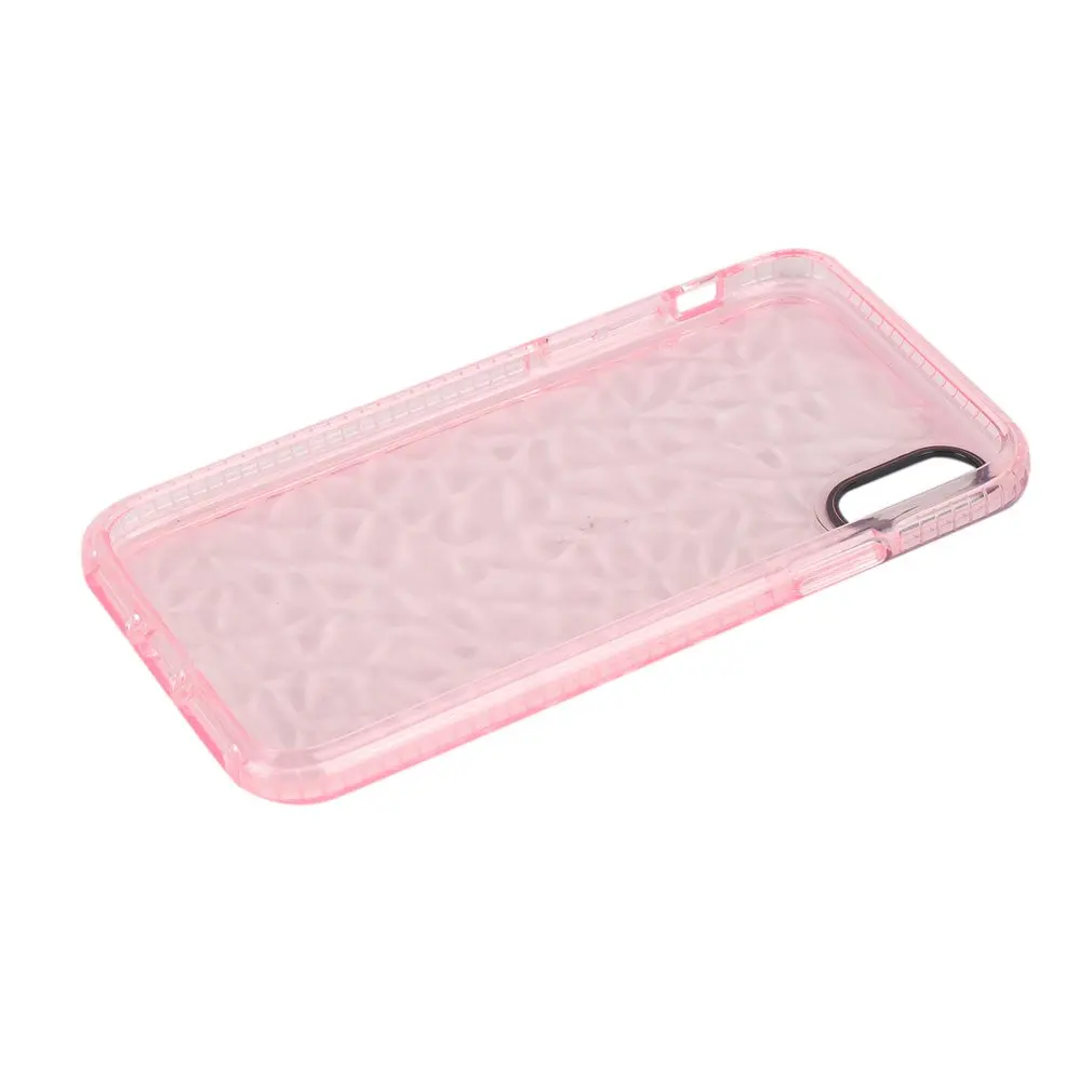 Lightweight Phone Case Fashion Geometric 3D Diamond Transparent Soft TPU Suitable for iPhone X | Мобильные телефоны и