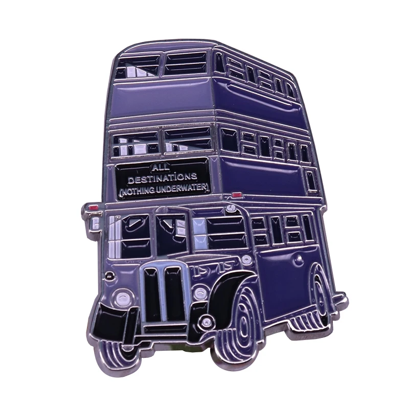 Vintage Knight Bus Large Badge in Purple. Taken from The Prisoner of Azkaban movie | Украшения и аксессуары