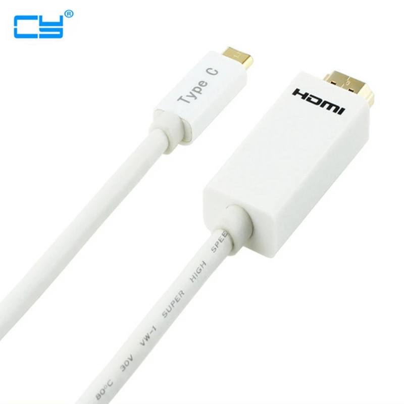 USB3.1 type C до 4K HDMI цифровой кабель AV HDTV USB-C штекер к HDMI Поддержка 4k HDMI к USB3.1 кабель конвертера