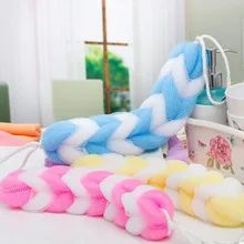 Большой размер для ванной Loofah Женская сетчатая губка в полоску, нижнее белье сзади, натирание, полезный продукт, мужское банное полотенце, сильное натирание для ванны