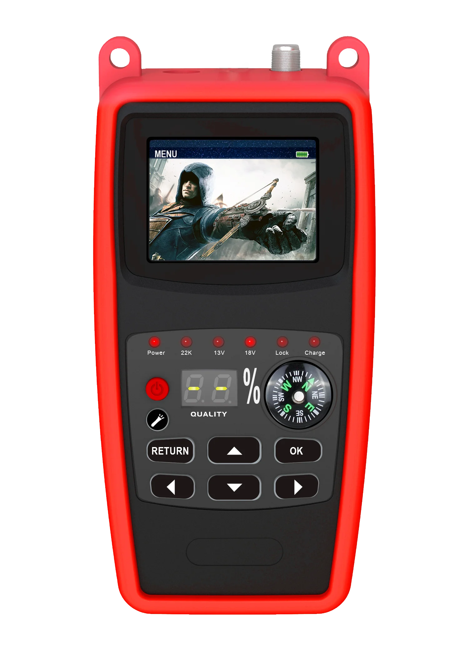 PremiumX PXF20 Digital Sat Finder LCD Display Tonsignal Kompass