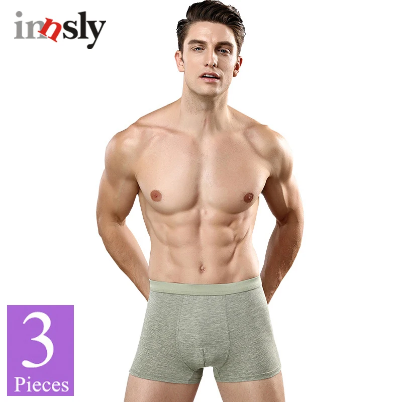 3 Pieces/Set Men Underwear Cotton Men's Boxer Breathable High Quality Large Size Comfortable Elastic Shorts for Male | Мужская