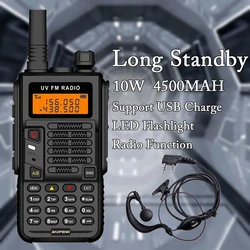 BaoFeng X5 Plus – walkie talkie Radio CB émetteur récepteur 10W, longue portée 10km, Radio Portable FM bidirectionnel 128 canaux 