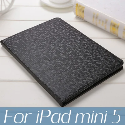 Для iPad 10,2 чехол 7th поколения планшет в виде ракушки для iPad mini iPad 9,7 5th 6th Air 1 2 iPad mini 5 4, 2, 3, ремешок из искусственной кожи Smart Cover - Цвет: black for mini 5