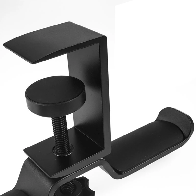 Aluminium Alloy Headphone Holder Headset Rotatable Double Earphone Stand Mount
