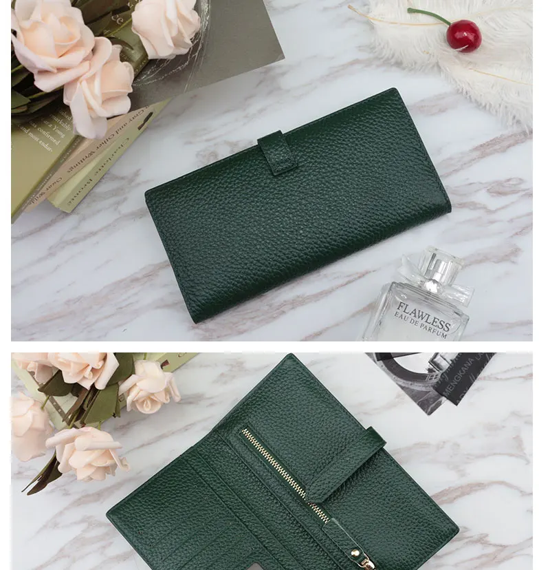 New Fashion Cell Phone Wallet Purse Genuine Leather Card Holder Hot Sale Womens Purses And Handbag Designer Long Card Wallet