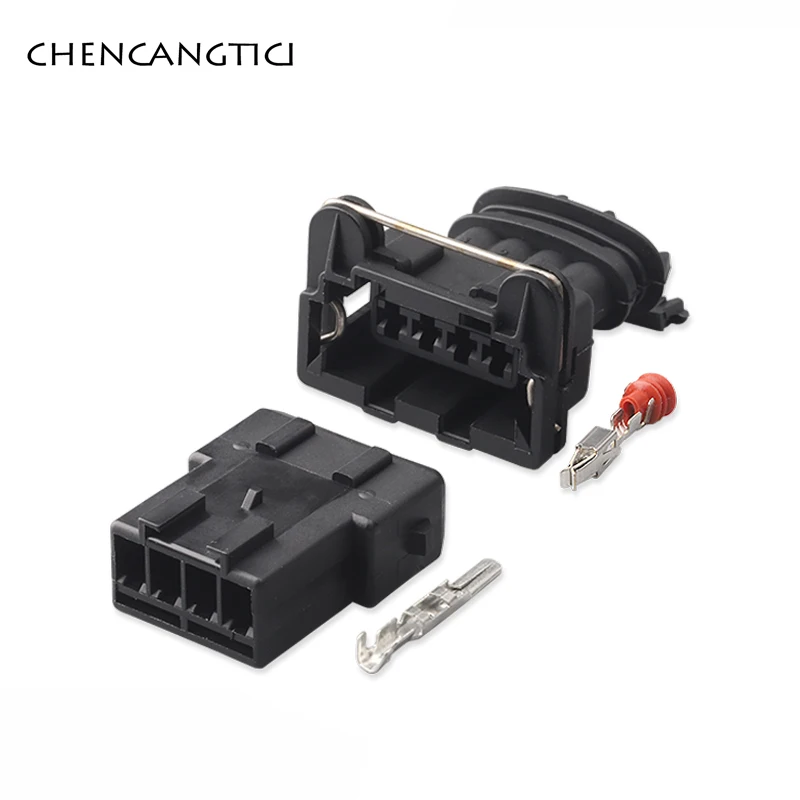 

2 Sets 4 Pin way Junior Power Timer Socket Plug O2 Sensor Ignition Coil Automotive Connector For Oxygen sensor 282192-1