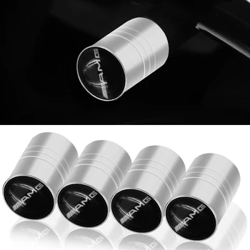 

4pcs Round Car wheel tire valve cap protection cover For Mercedes Benz AMG GLC GLE CLA GLA W205 W210 W211 W213 Car Accessories