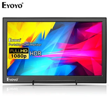 

Eyoyo 13.3" HDR Portable Gaming Monitor Screen IPS Dual HDMI Display Raspberry pi 1080P With Built-in Speakers For PC PS4 Xbox