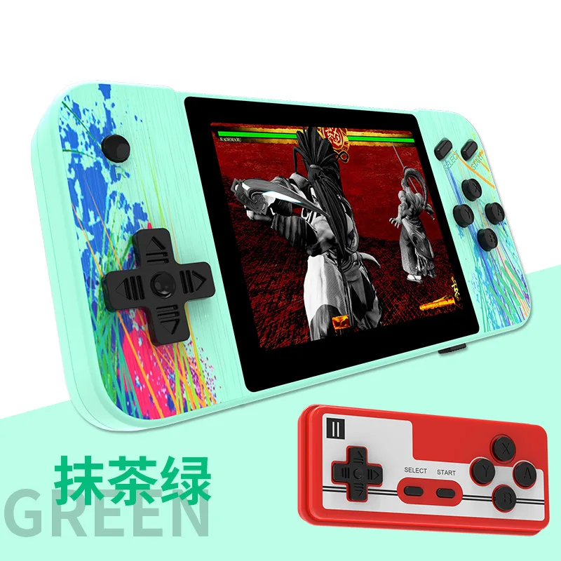 800 Retro Console Double Handheld Game Player Battery 3.0 Inch LCD Built-in 400 Video Games Gift for Kids Classic Videoconsolas 