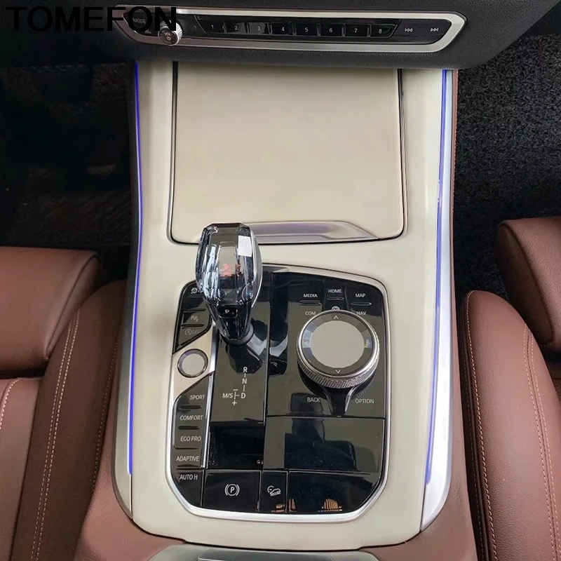 TOMEFON для BMW X5 G05 2019 2020 Центральная панель переключения передачи управления молдинг