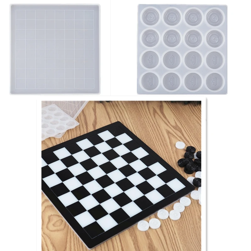 Forme de jeu d'échecs international moule en silicone bricolage argile résinLTA Forme de jeu d'échecs international moule en silicone bricolage argile résinLTA