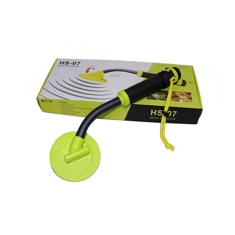 

Handheld Metal Detector Full Waterproof 5 Meters Detection HS-07 High Sensitive LCD Display Three Modes Orange and Green Color