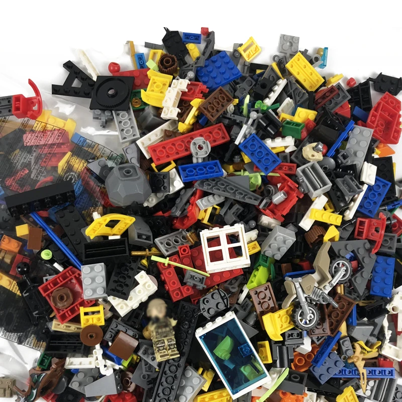 1KG Random DIY Building Blocks Sets City Creative Bricks Compatible All Brands Classic Educational Assemble Toys for Children
