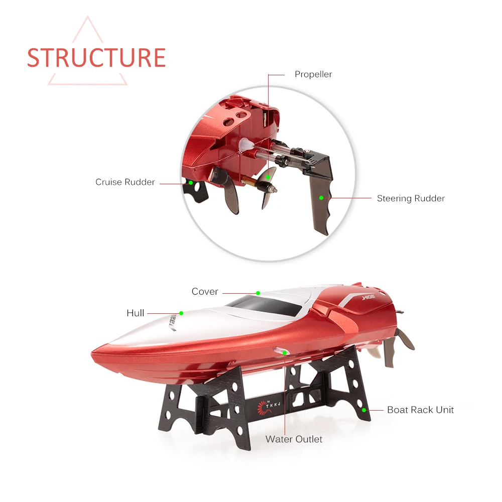 Skytech H106 RC лодки высокоскоростной пульт дистанционного управления электрическая лодка Rc Корабль игрушки загрузки 180 градусов флип скорость лодка Barco Rc гоночная лодка