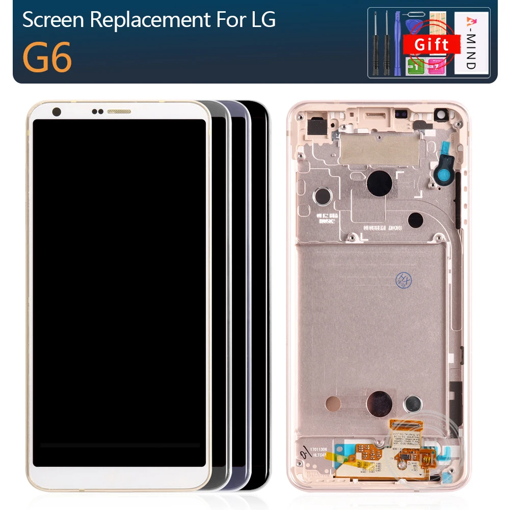 

For LG G6 lcd display touch screen Digitizer Assembly screen Replacement for LG H870 H873 VS998 Pantalla with frame