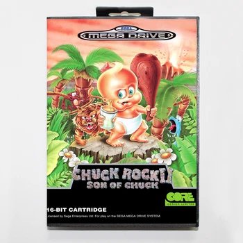 

Chuck Rock II Son of Chuck 16bit MD Game Card For Sega Mega Drive/ Genesis with Retail Box
