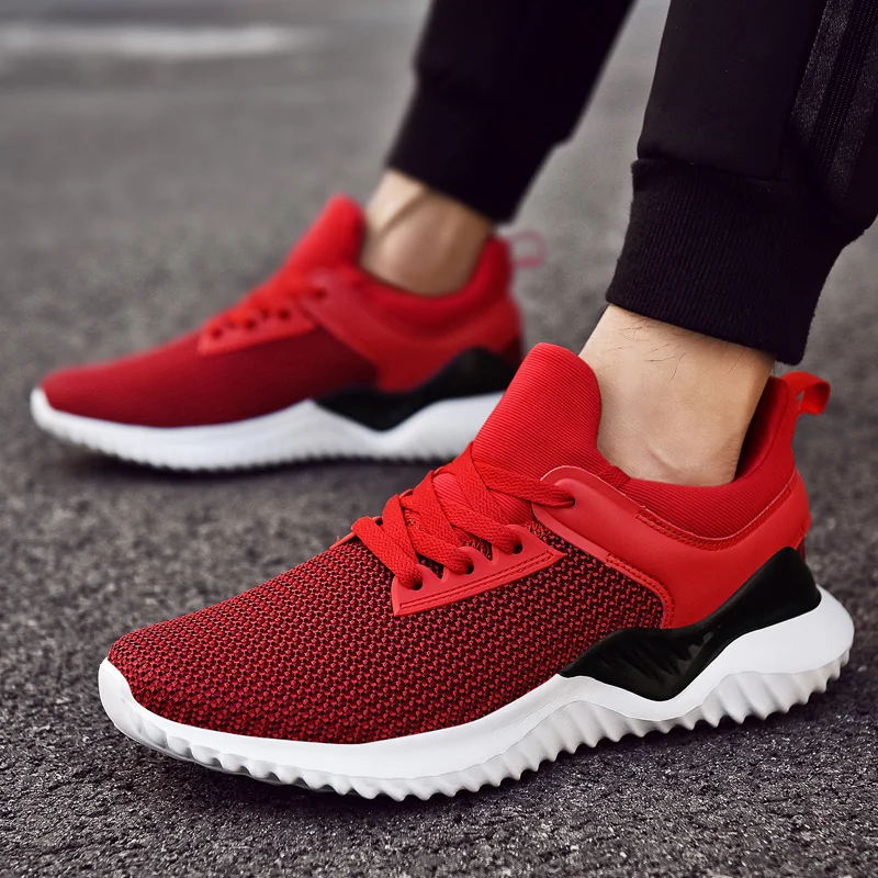 Lightweight Running Shoes Men Simple Classic Breathable Male Casual Shoes Man Jogging Sneakers Outdoor Lace Up Walking Footwear