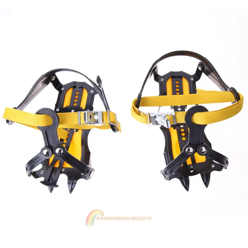 Non-Slip Shoes Cover 10 Teeth Snowy Ice Crampons Winter Crampons Sport Goods Camping Outdoor Hiking