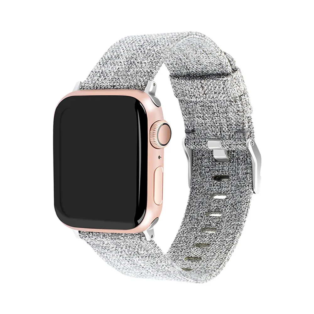 38 мм/42 мм холщовый ремешок для часов Ремешок для наручных часов Apple Watch 1/2/3/4 Замена повязки на запястья-браслеты Ремешки для наручных часов iWatch 1/2/3/4