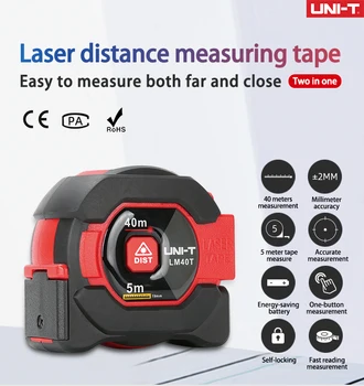 

UNI-T Laser Measuring Tape Measure 40M Digital Distance Meter Rangefinder Retractable 5m Laser Ruler Trena a laser Professional