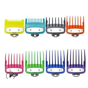 

8 Pcs Professional Limit Comb Cutting Guide Combs 1.5/3/4.5/6/10/13/15/19Mm Set,Ran Color