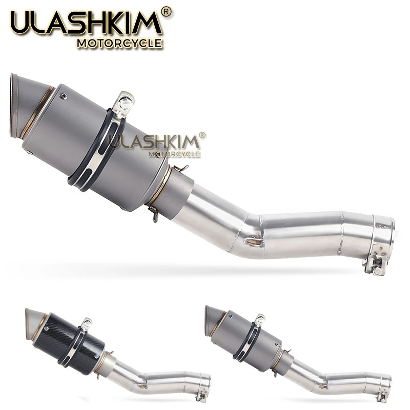 

Motorcycle Full Exhaust System Muffler Escape Modified Contact Middle Pipe Tube DB-killer Slip On For SUZUKI SFV650 Gladius